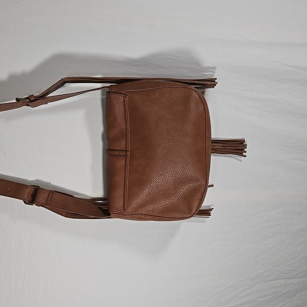 Express Brown Fringe Cross Body Purse - Picture 5 of 8